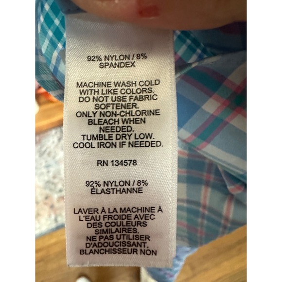 Vineyard Vines Men's On the Go Performance Long Sleeve Button Down Blue Size XXL - Picture 4 of 4